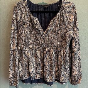 Women's Paisley Print Top